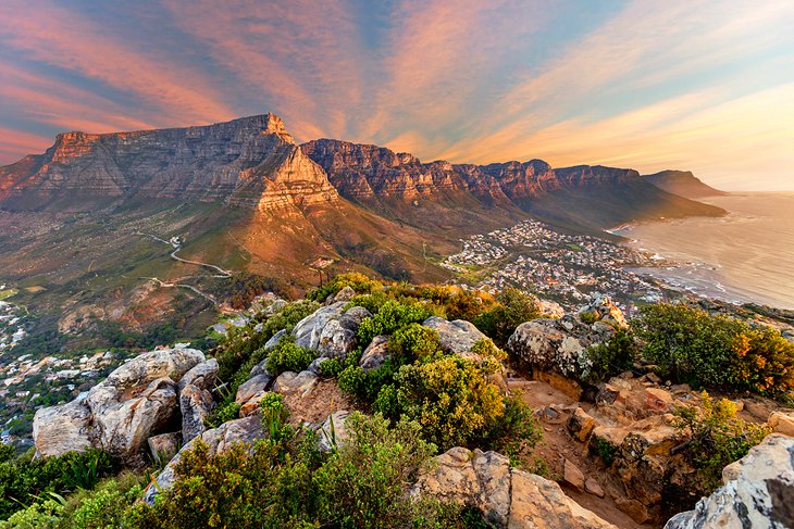 south africa in pictures most beautiful places to visit table mountain at sunset
