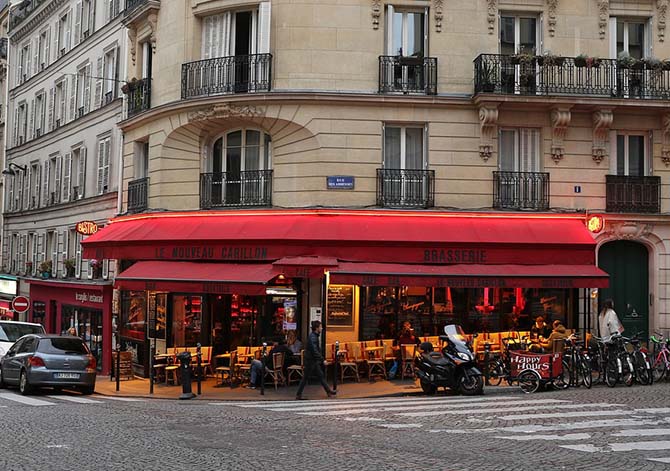 брассери и кафе Париж где поесть