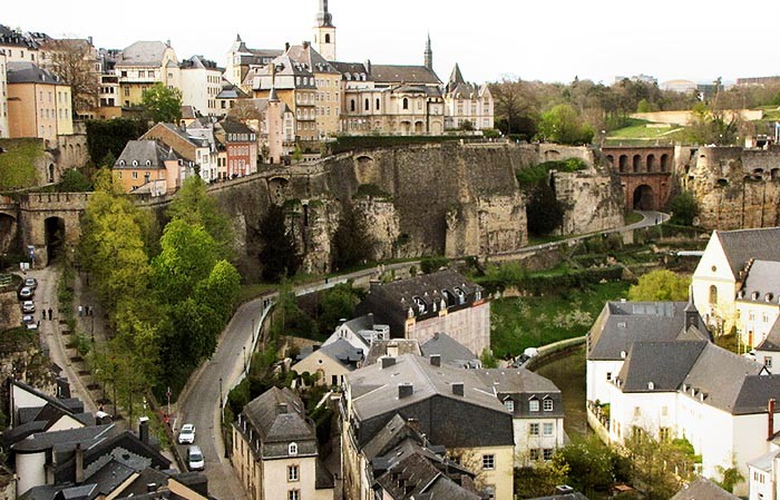 вид на Старый город, Люксембург