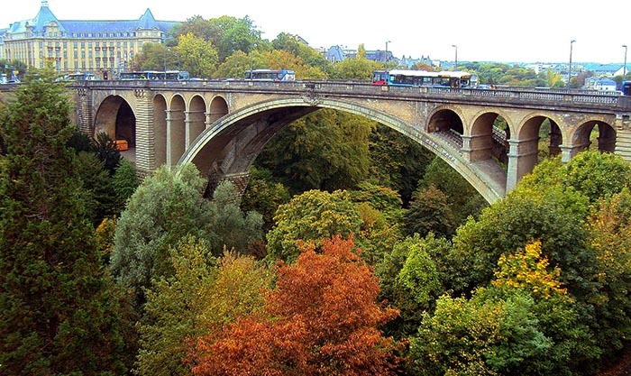 люксембург фото, старый мост, виадук Passerelle