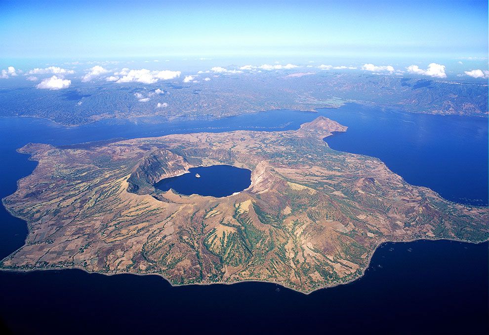 Lake in the lake - Taal volcano, Philippines