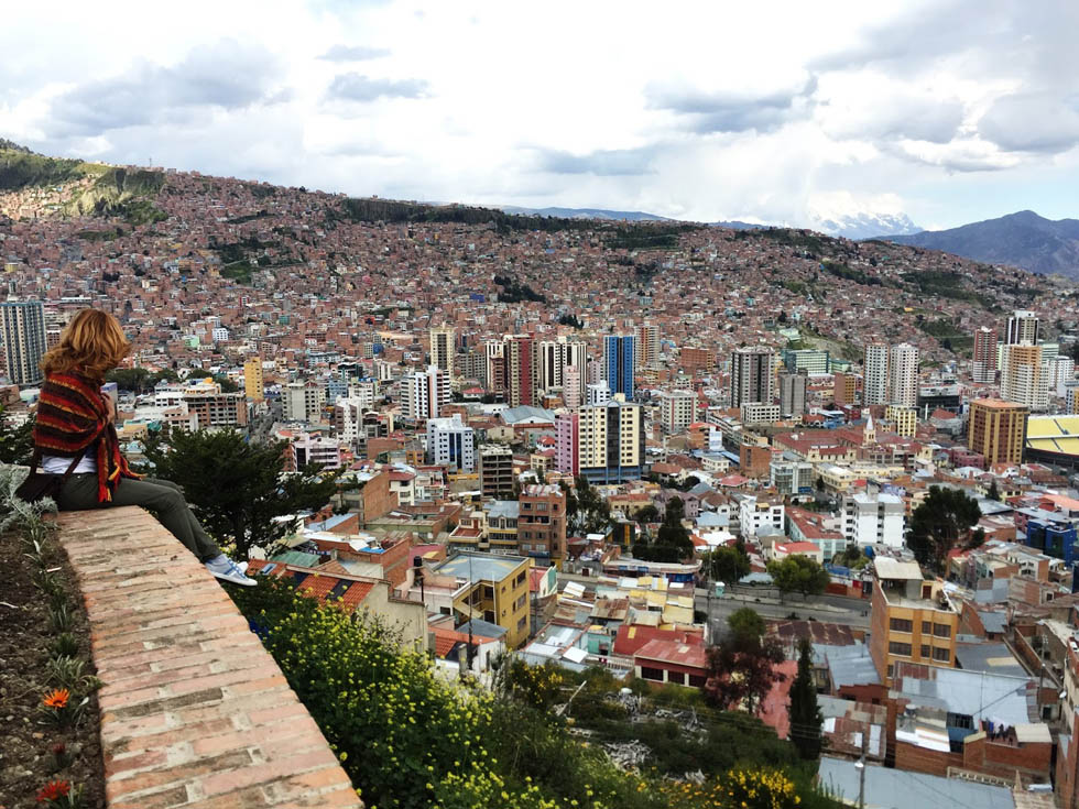 Боливия. Вид на город Ла-Паса